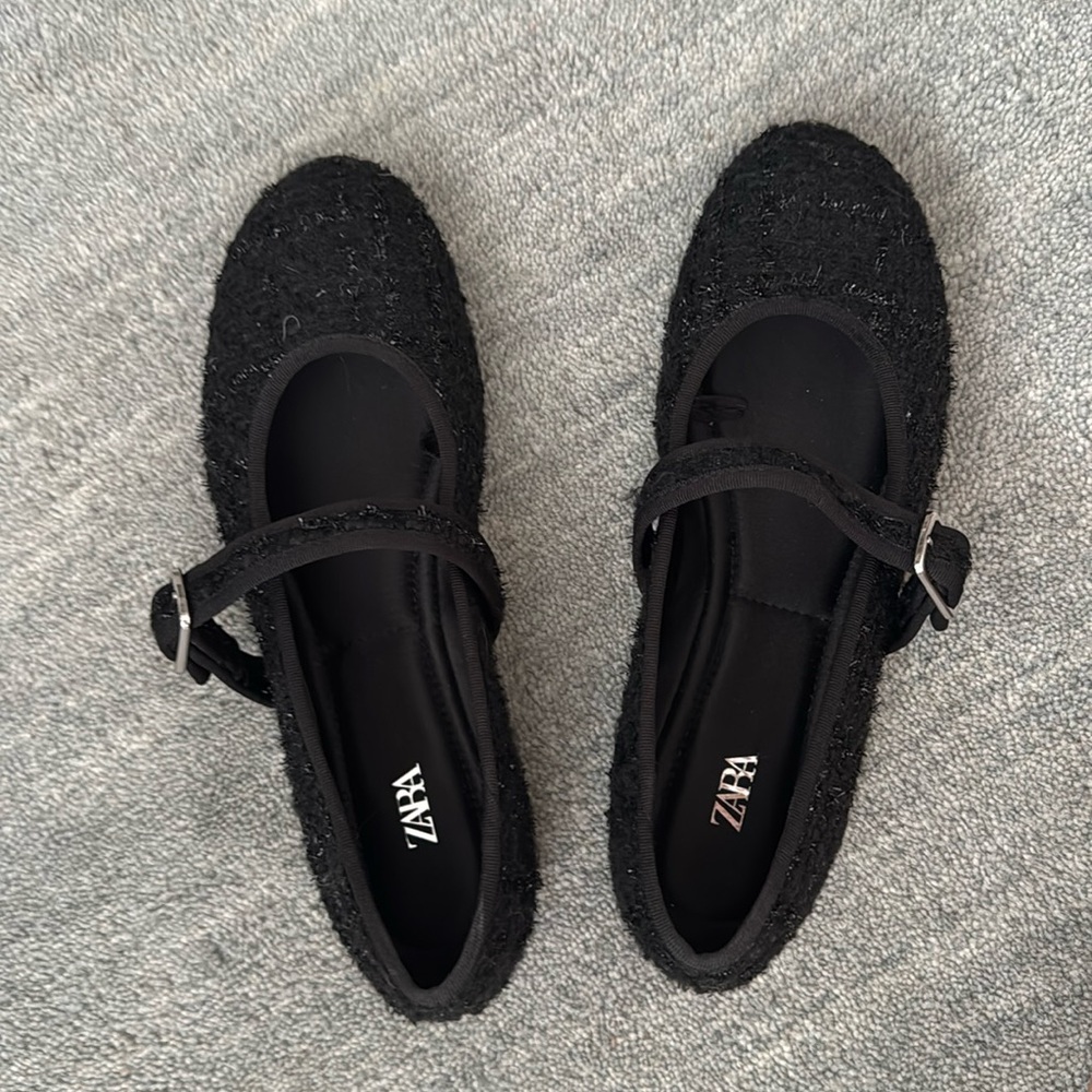 Zara sparkly ballet flat